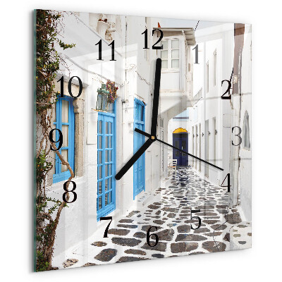 Reloj de vidrio Santorini