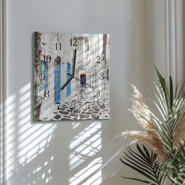 Reloj de vidrio Santorini