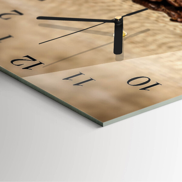 Reloj de vidrio Granos de café