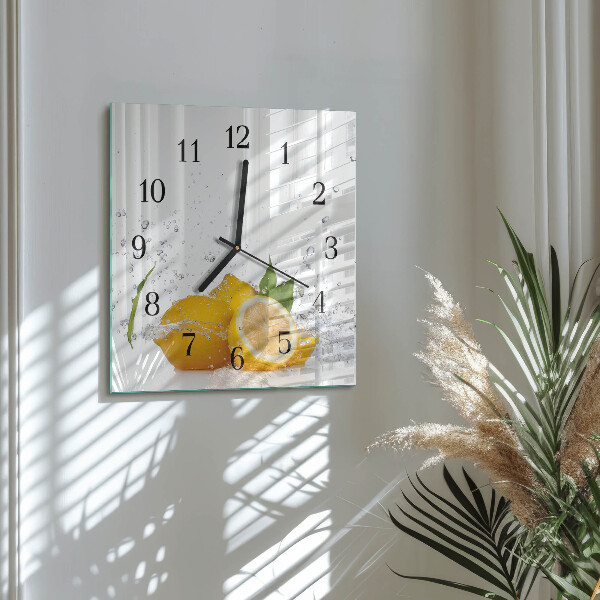 Reloj de vidrio Limones