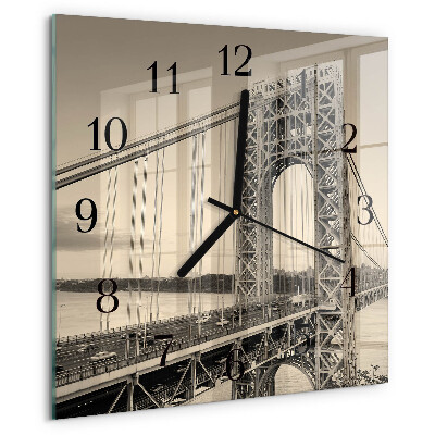 Reloj de vidrio Puerta dorada