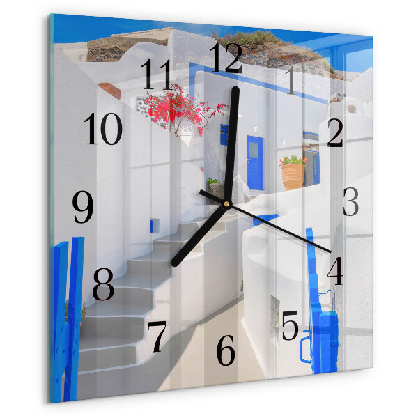Reloj de vidrio Santorini