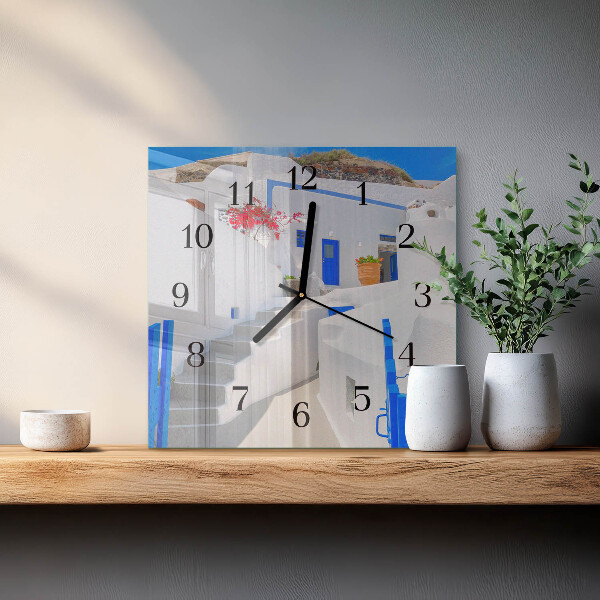 Reloj de vidrio Santorini