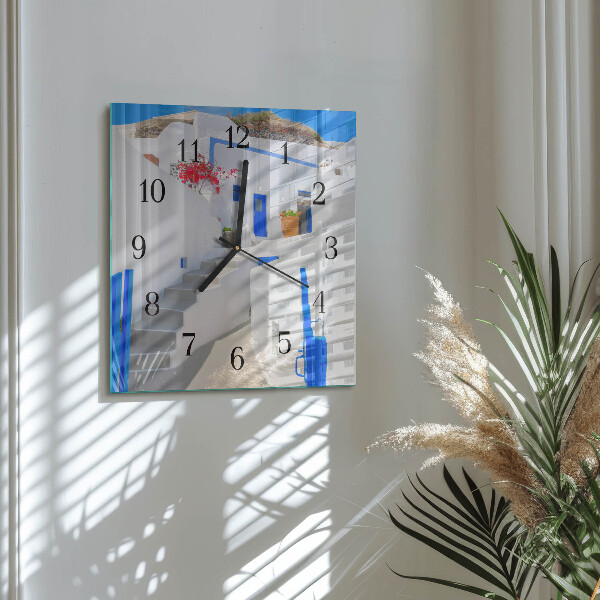Reloj de vidrio Santorini