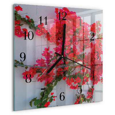 Reloj de vidrio Flores