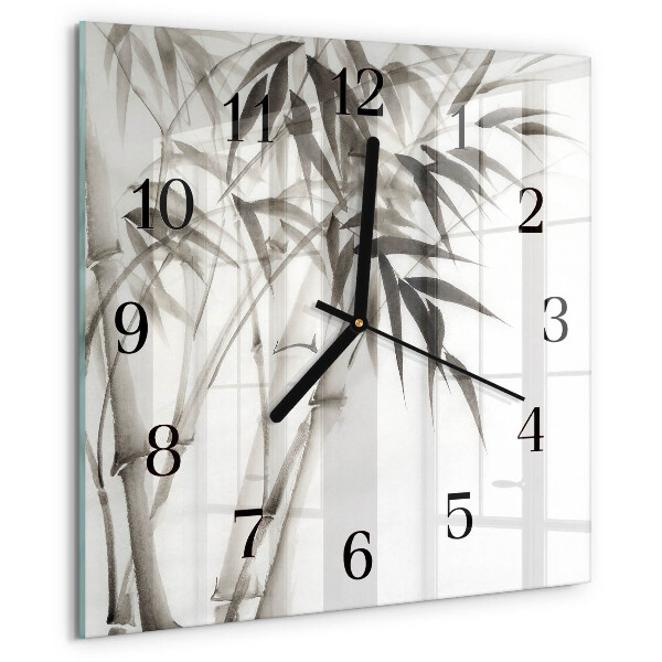 Reloj de vidrio Bambú