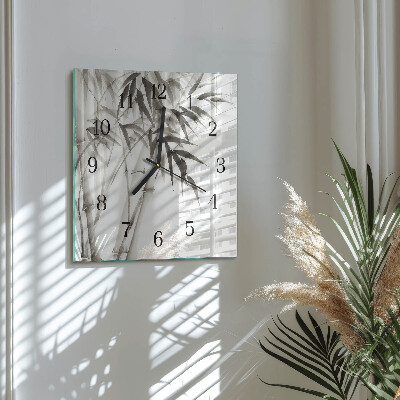 Reloj de vidrio Bambú
