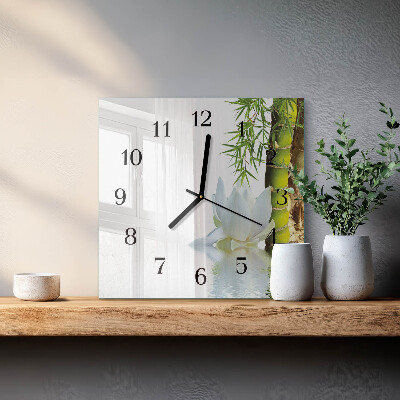 Reloj de vidrio Bambú