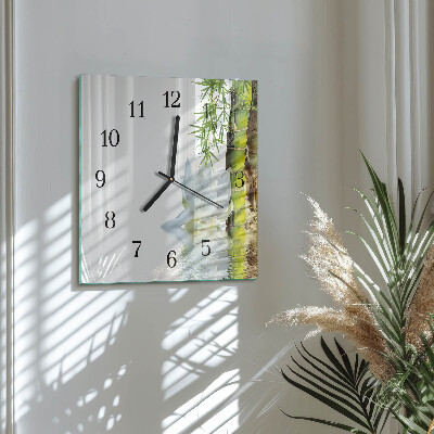 Reloj de vidrio Bambú