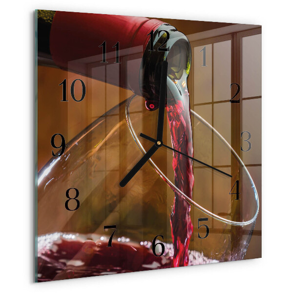 Reloj de vidrio Vino