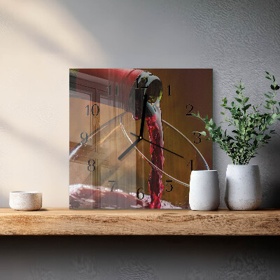 Reloj de vidrio Vino
