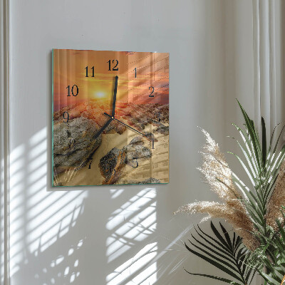 Reloj de vidrio Atardecer