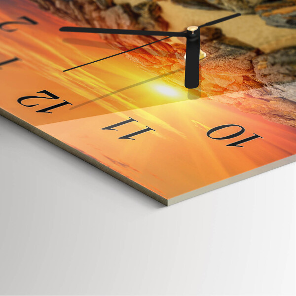 Reloj de vidrio Atardecer