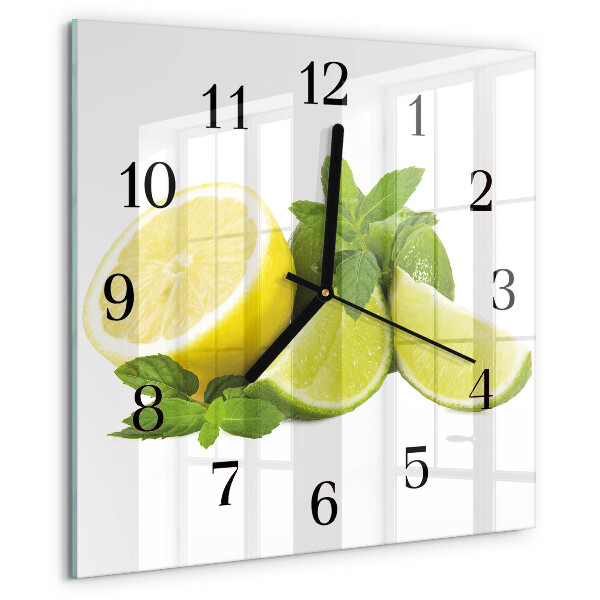 Reloj de vidrio Menta de limón