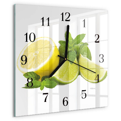 Reloj de vidrio Menta de limón