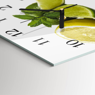 Reloj de vidrio Menta de limón