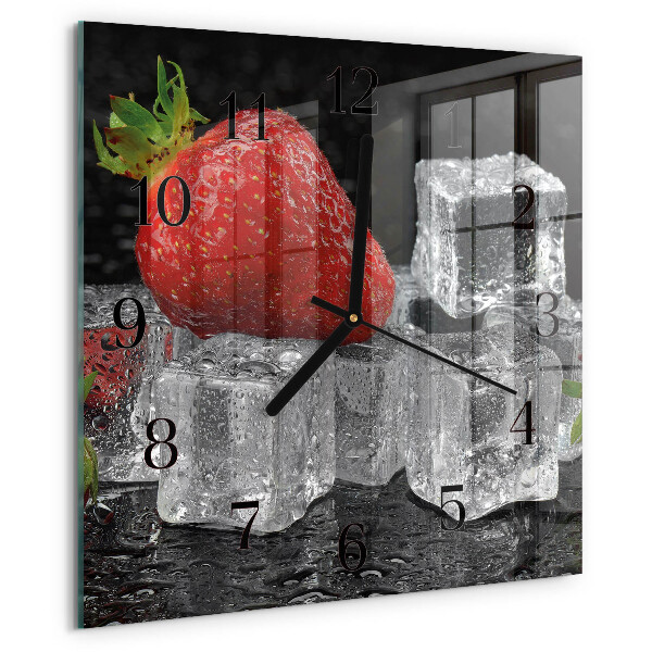 Reloj de vidrio Helado de fresa