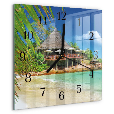 Reloj de vidrio Isla