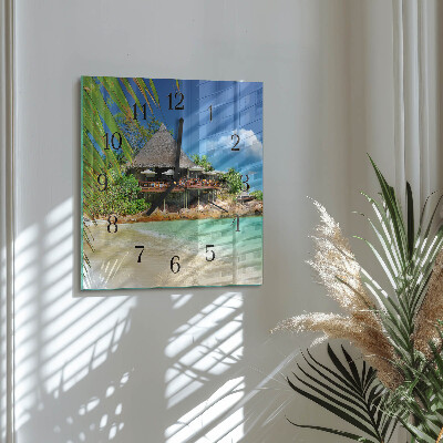 Reloj de vidrio Isla