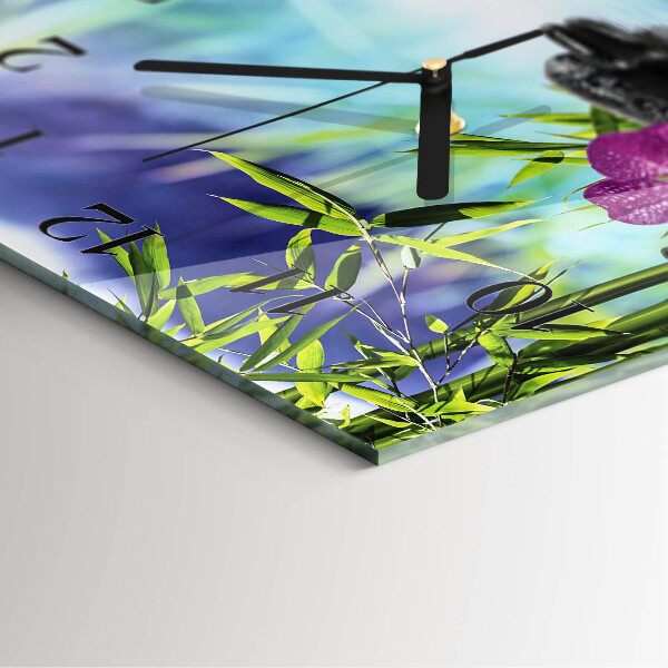 Reloj de vidrio Orquídea de spa