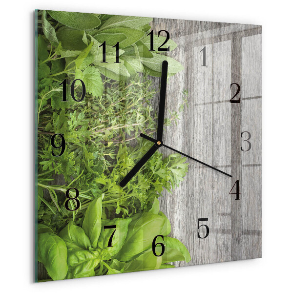 Reloj de vidrio Hierbas