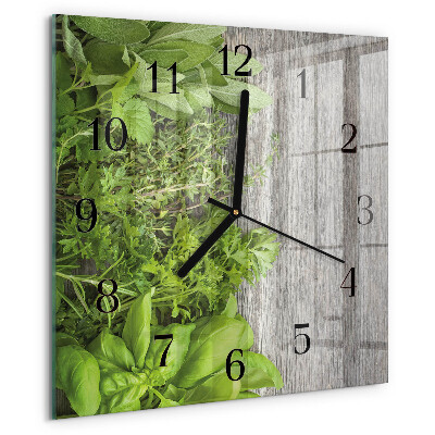 Reloj de vidrio Hierbas