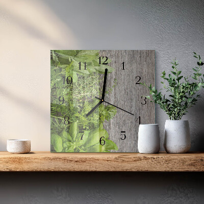 Reloj de vidrio Hierbas