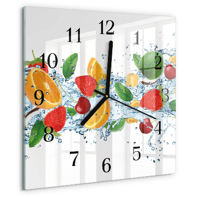 Reloj de vidrio Fruta