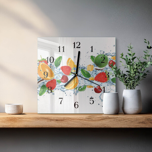 Reloj de vidrio Fruta