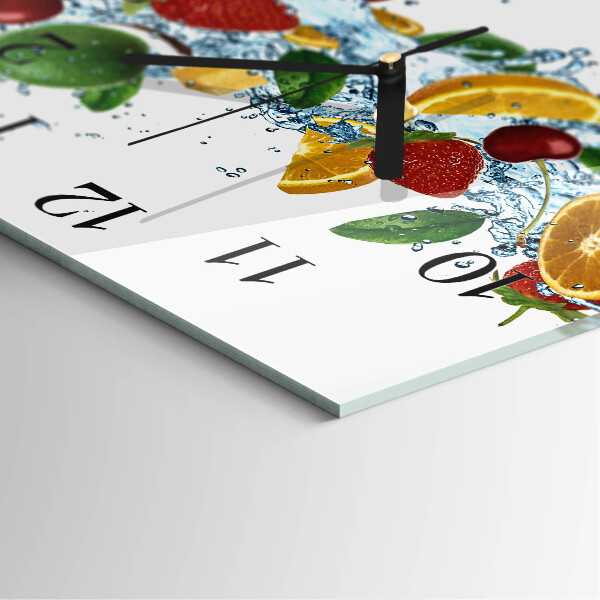 Reloj de vidrio Fruta