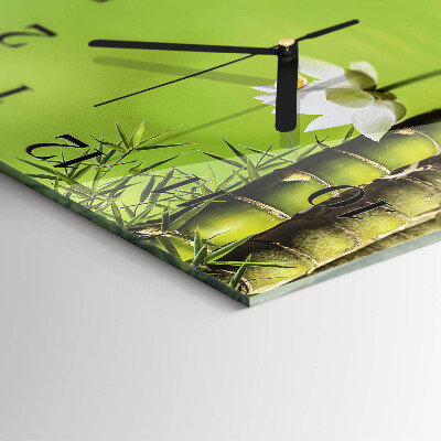 Reloj de vidrio Bambú