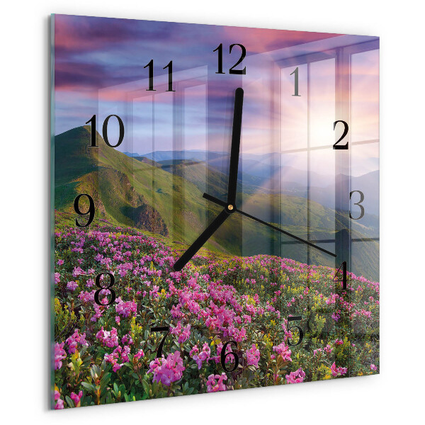 Reloj de vidrio Paisaje