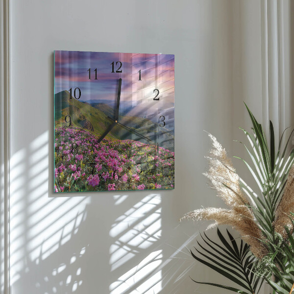 Reloj de vidrio Paisaje