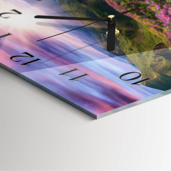 Reloj de vidrio Paisaje