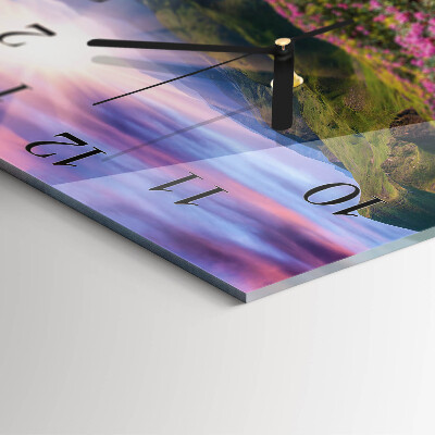 Reloj de vidrio Paisaje