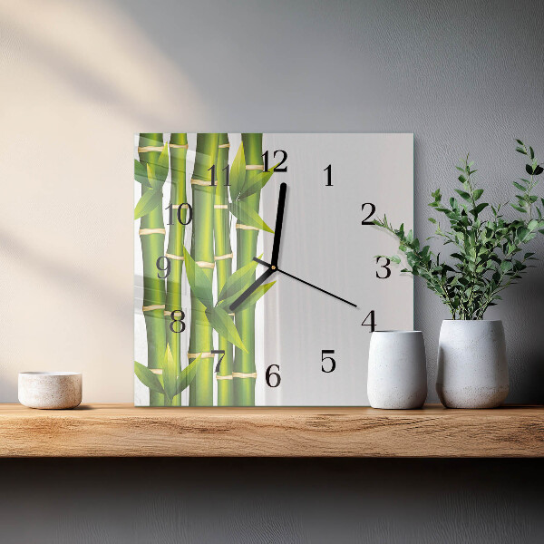 Reloj de vidrio Bambú
