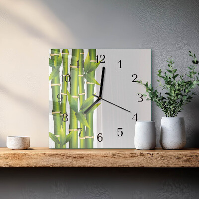 Reloj de vidrio Bambú