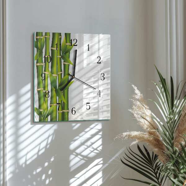 Reloj de vidrio Bambú