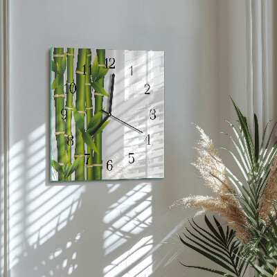 Reloj de vidrio Bambú