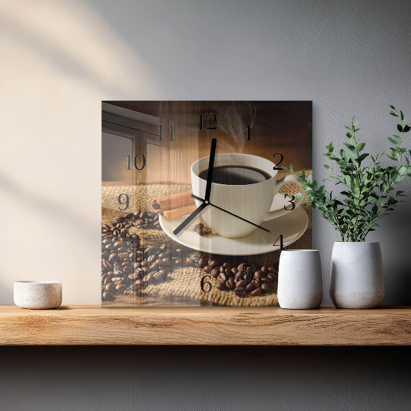 Reloj de vidrio Café