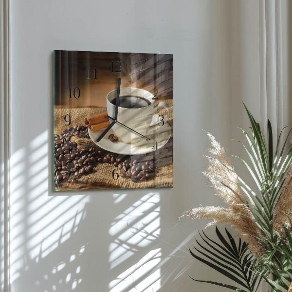 Reloj de vidrio Café