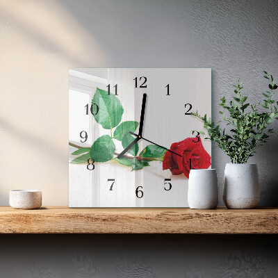 Reloj de vidrio Rosa