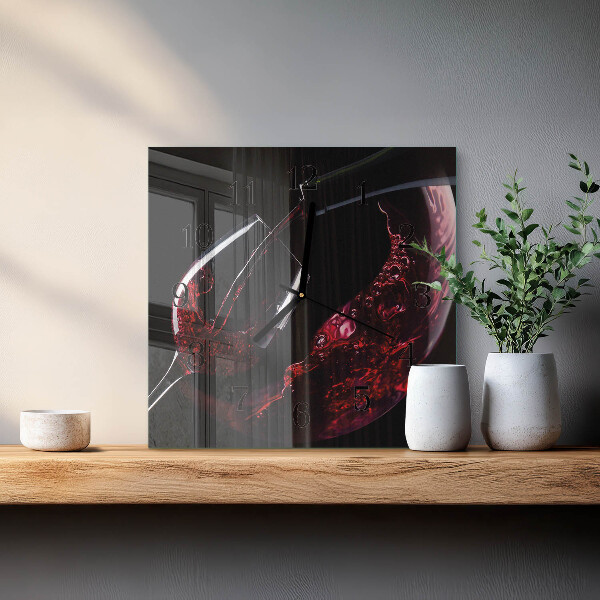 Reloj de vidrio Vino