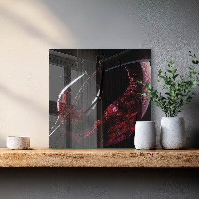 Reloj de vidrio Vino