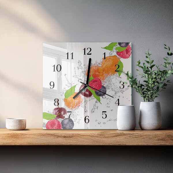 Reloj de vidrio Fruta