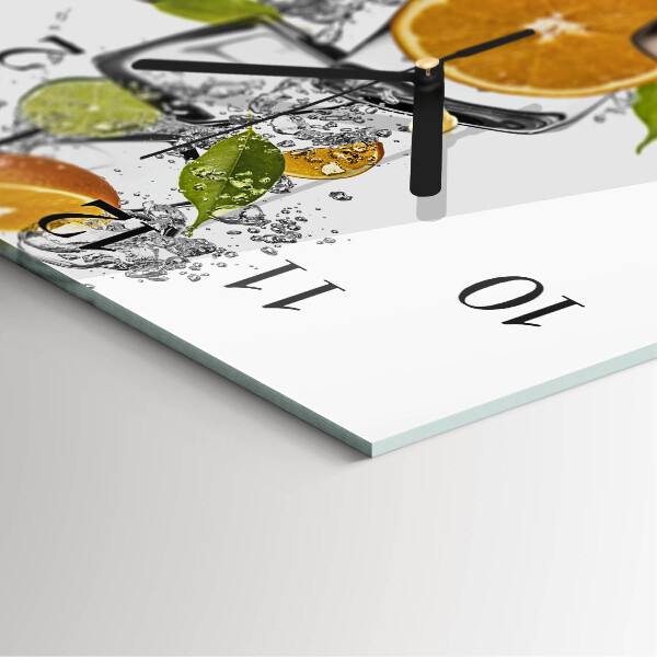 Reloj de vidrio Frutas cítricas
