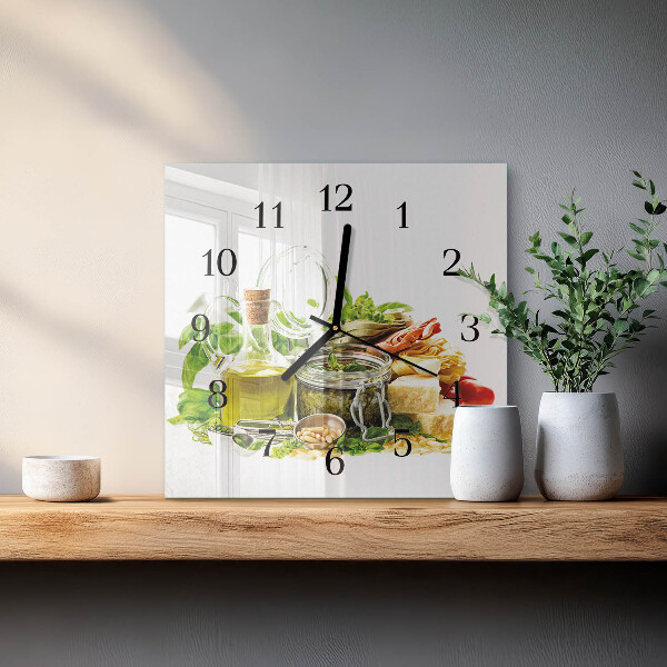 Reloj de vidrio Pasta con aceite