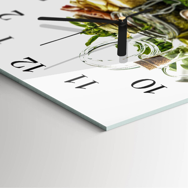 Reloj de vidrio Pasta con aceite
