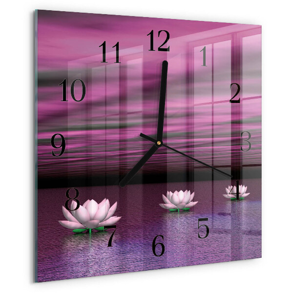 Reloj de vidrio Nenúfares
