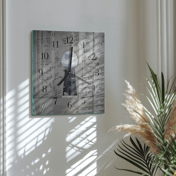 Reloj de vidrio Ojo de cerradura